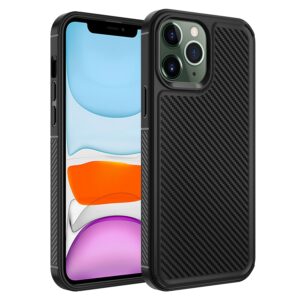 iPhone 11 Pro Max Forerunner TPU+PC Phone Case (Carbon Fiber Black)