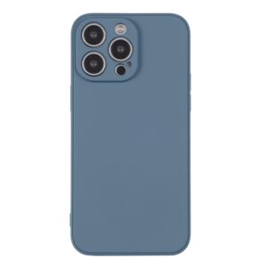 iPhone silikone cover med håndledsrem i grå blå