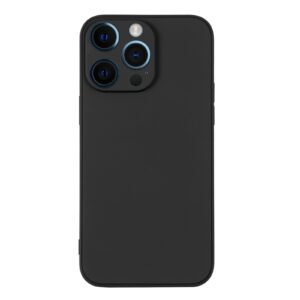 iPhone 12 Pro Max Silicone cover med håndledsrem - Sort