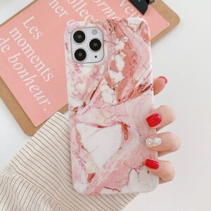 iPhone 14 Pro Marble Frosted Cover Pink