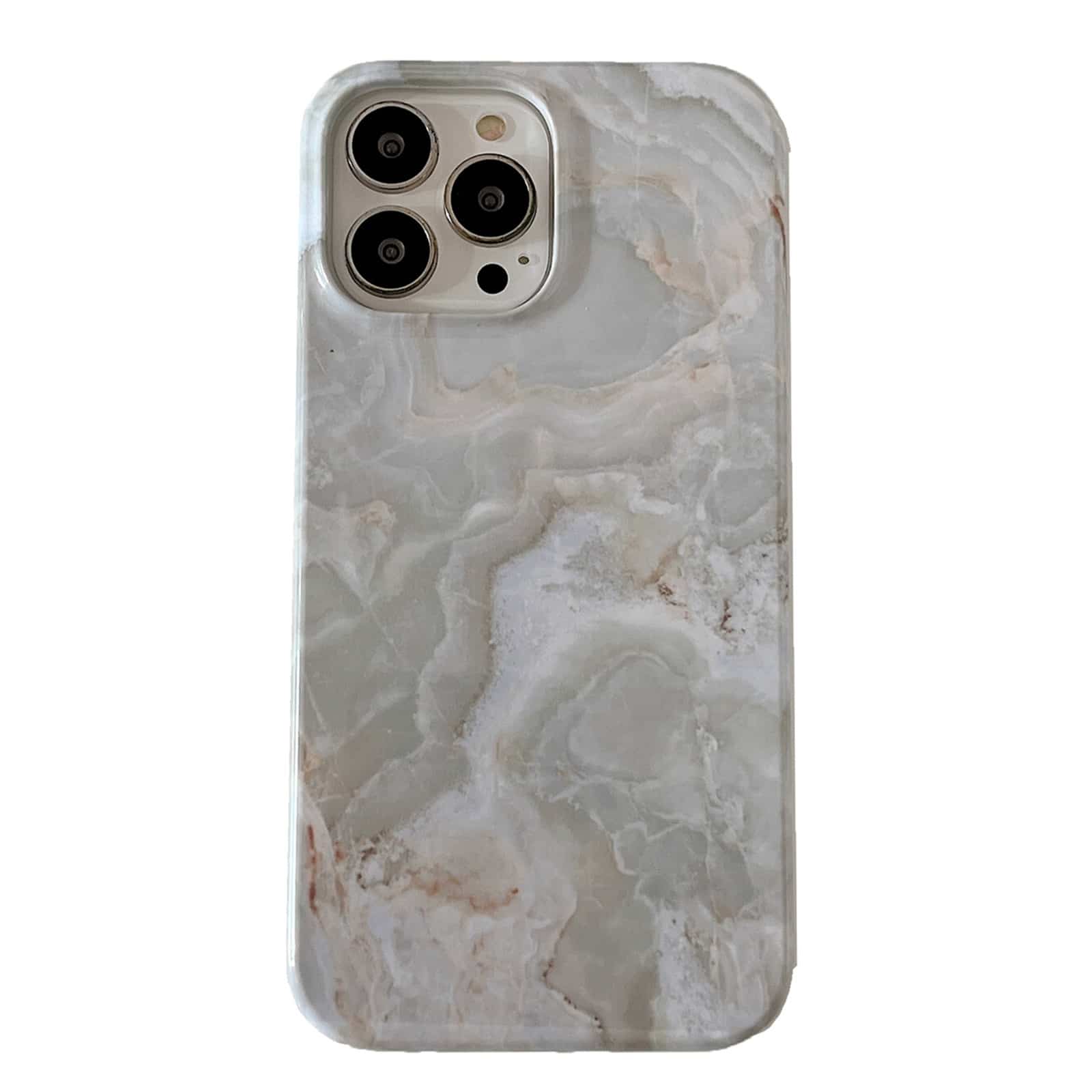 iPhone 13 Pro 2 i 1 Aftagelig Marble Pattern Cover Grå