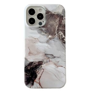 iPhone 11 2 i 1 Aftagelig Marble Pattern Cover Sort og Hvid