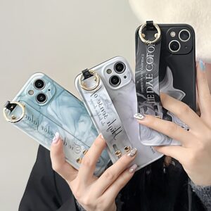 iPhone 13 Marble Lanyard Cover Grøn