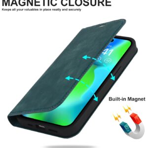 iPhone 14 Pro Max MagSafe læder flipcover - Blå