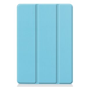 iPad 10.2 Tre Fold læder flipcover Sky Blå