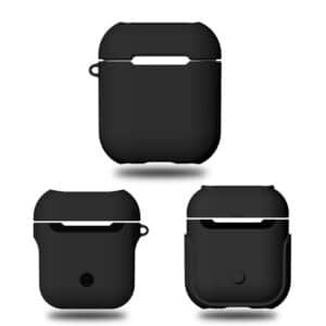 Frosted Rubber Paint + PC AirPods Case for AirPods 1 / 2 - Sort