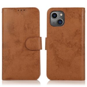 iPhone 13 aftagelig Læder Flipcover - Brun