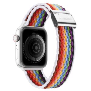 DUX DUCIS Apple Watch 38mm flettet nylonrem - Pale Stripes